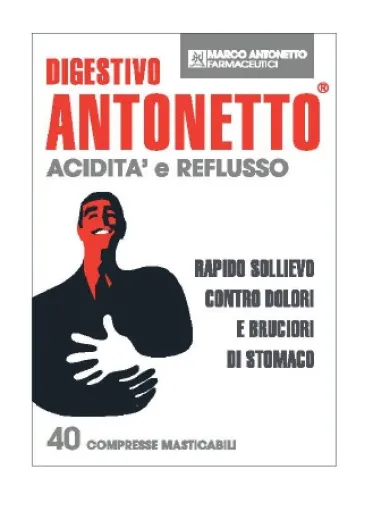 Digestivo Antonetto Acidità e Reflusso di stomaco 40 compresse