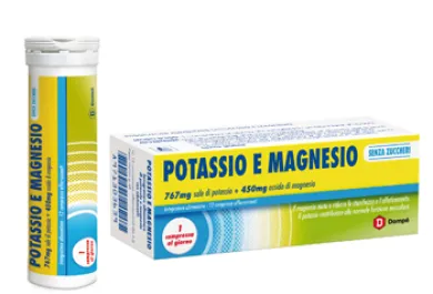 DOMPE' POTASSIO + MAGNESIO 12 COMPRESSE SENZA ZUCCHERO