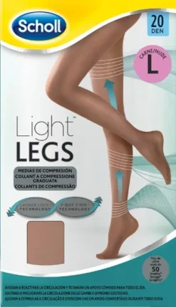 Dr. Scholl Light Legs 20 Denari Taglia L colore nude 1 paio