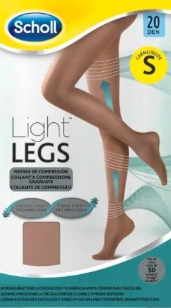 Dr. Scholl Light Legs 20 Denari Taglia S colore nude 1 paio