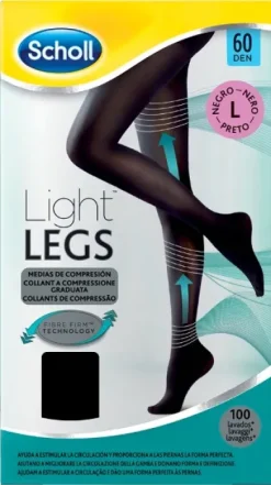 Dr. Scholl Light Legs 20 Denari Taglia L colore nero 1 paio