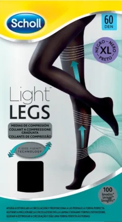 Dr. Scholl Light Legs 60 Denari Taglia XL colore nero 1 paio