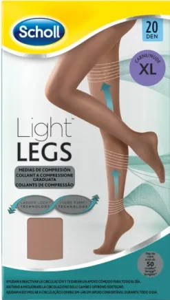 Dr. Scholl Light Legs 20 Denari Taglia XL colore nude 1 paio