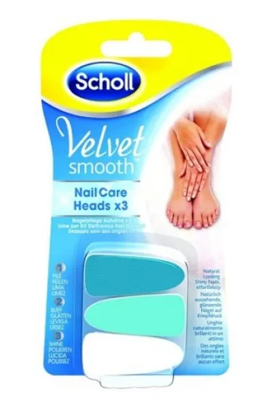 Dr. Scholl Velvet Smooth lime per le unghie 3 pezzi