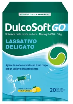 Dulcosoft Go 10g Macrogol 4000 confezione da 20 bustine 20 ml
