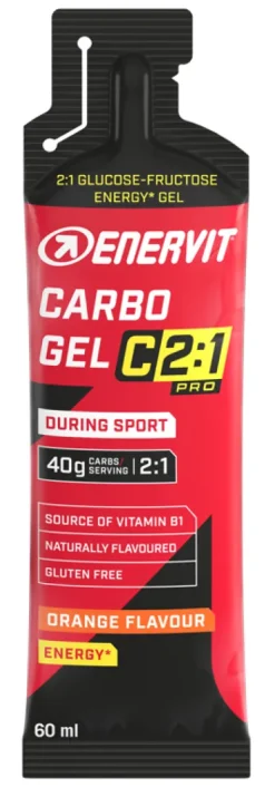 Enervit Carbo Gel C2:1 Pro Gel Energetico 60ml Gusto Arancia