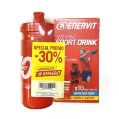 Enervit Instant Sport Drink Limone 10x16gr. + borraccia