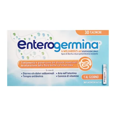 Enterogermina 30 Flaconcini 4 Miliardi fermenti lattici 5ml