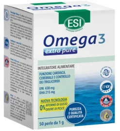 Esi Omega 3 Extra Pure Integratore Alimentare 50 perle