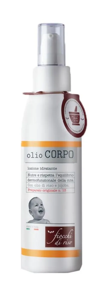 Fiocchi di Riso Olio Corpo idratante flacone da 140 ml
