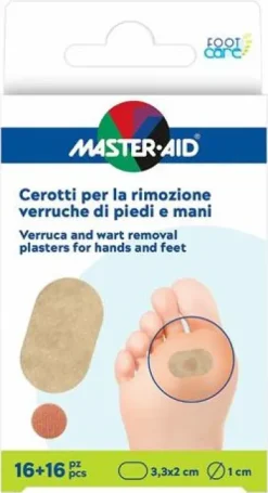 FootCare Cerotti Rimozione Verruche mani e piedi 16 pezzi