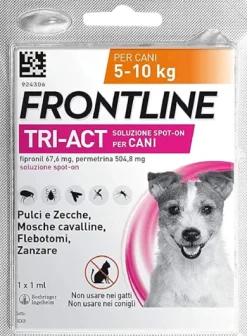 Frontline tri-act 1 pipetta singola 1 ml 5-10 kg