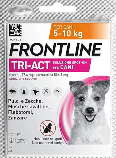 Frontline tri-act 1 pipetta singola 1 ml 5-10 kg