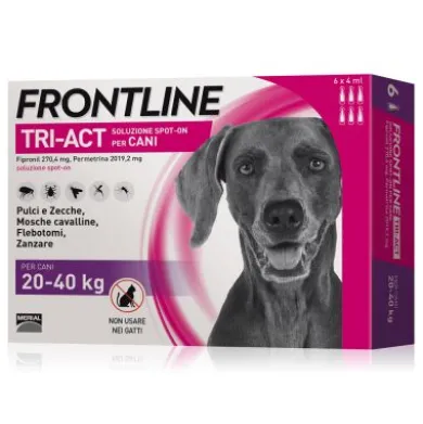 Frontline tri-act 6 pipette 4 ml 20-40 kg