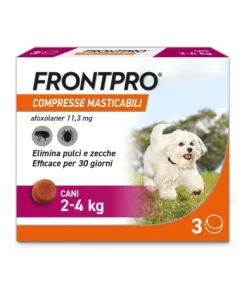 Frontpro contro pulci e zecche 3 compresse 2-4 kg 11,3 mg