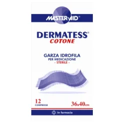 Garza Idrofila Dermatess 36x40 per ferite cm 12 pezzi