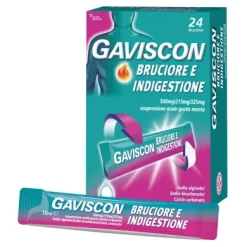 Gaviscon Bruciore e Indigestione contro acidità 24 bustine