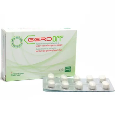 Gerdoff per bruciore e reflusso gastrico 20 compresse