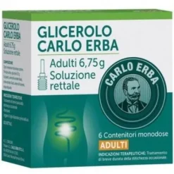 Glicerolo Carlo Erba Adulti contro stitichezza Microclismi