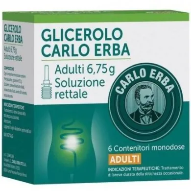 Glicerolo Carlo Erba Adulti contro stitichezza Microclismi