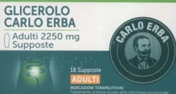 Glicerolo Carlo Erba Adulti contro stitichezza 18 supposte