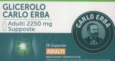 Glicerolo Carlo Erba Adulti contro stitichezza 18 supposte