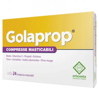 Golaprop per dolori alla gola e bruciore 24 compresse