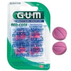 GUM RED-COTE RIVELATORE DI PLACCA 12 PASTIGLIE