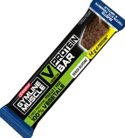 GYMLINE MUSCLE VEGAN PROTEIN BAR GUSTO CIOCCOLATO FONDENTE E MIR
