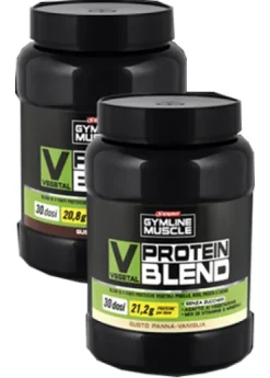 GYMLINE MUSCLE VEGETAL PROTEIN BLEND GUSTO CACAO