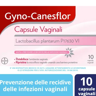 Gynocanesflor 10 capsule vaginali per ristabilire flora