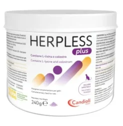 Herpless Plus Polvere contro herpes gatti 240 gr