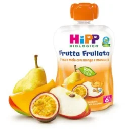 HIPP BIO FRUTTA FRULLATA PERA E MELA CON MANGO E MARACUJA