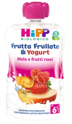 HIPP BIO FRUTTA FRULLATA & YOGURT MELA E FRUTTI ROSSI