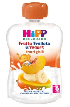 HIPP BIO FRUTTA FRULLATA & YOGURT FRUTTI GIALLI