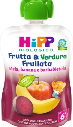 HIPP BIO FRUTTA & VERDURA MELA, BANANA E BARBABIETOLA
