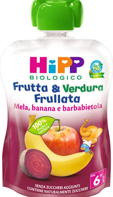 HIPP BIO FRUTTA & VERDURA MELA, BANANA E BARBABIETOLA