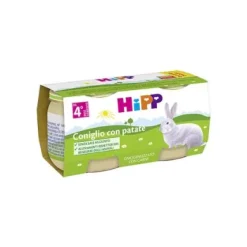 HIPP BIO OMOGENEIZZATO CONIGLIO CON PATATE 2 X 80 G