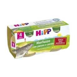 HIPP OMOGENEIZZATO MERLUZZO CON PATATE E CAROTE