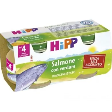 HIPP OMOGENEIZZATO SALMONE CON VERDURE