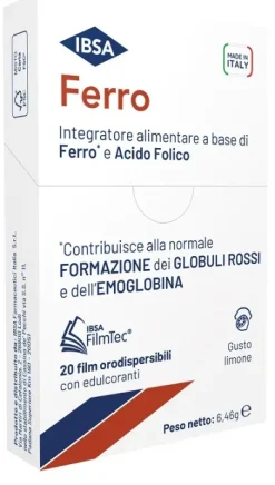 Ibsa Ferro Integratore Alimentare 20 film