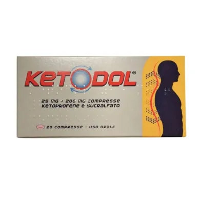 Ketodol 20 compresse 25 mg + 200 mg rilascio modificato