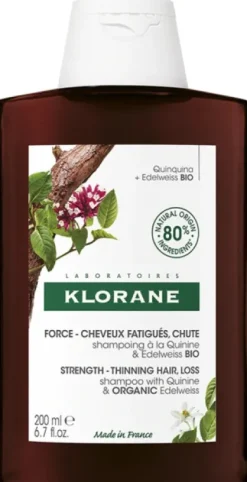 Klorane Shampoo Chinina e Stella Alpina Bio 400 ml