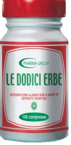 Le Dodici Erbe Integratore Alimentari 100 tavolette