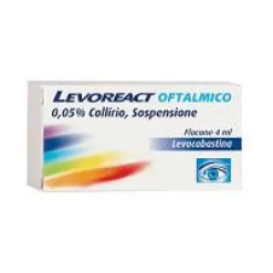 Levoreact Oftalmico per congiuntivite allergica flacone da 4ml