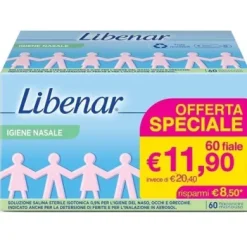 Libenar soluzione fisiologica salina sterile 60 fiale mondose