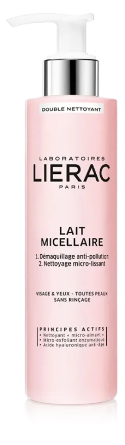 LIERAC DEMAQUILLANT LATTE MICELLARE STRUCCANTE DOPPIA AZIONE