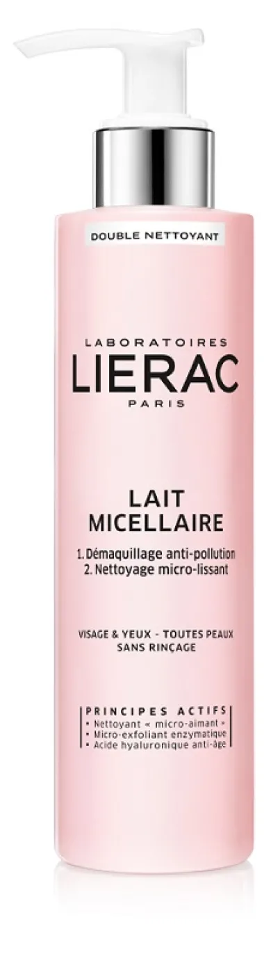 LIERAC DEMAQUILLANT LATTE MICELLARE STRUCCANTE DOPPIA AZIONE