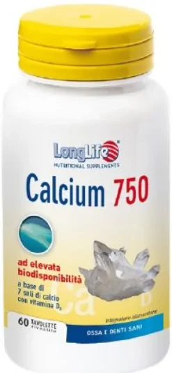 LONGLIFE CALCIUM 750 MG 60 TAVOLETTE