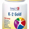 Longlife K-2 Gold Integratore Alimentare per le ossa 60 perle